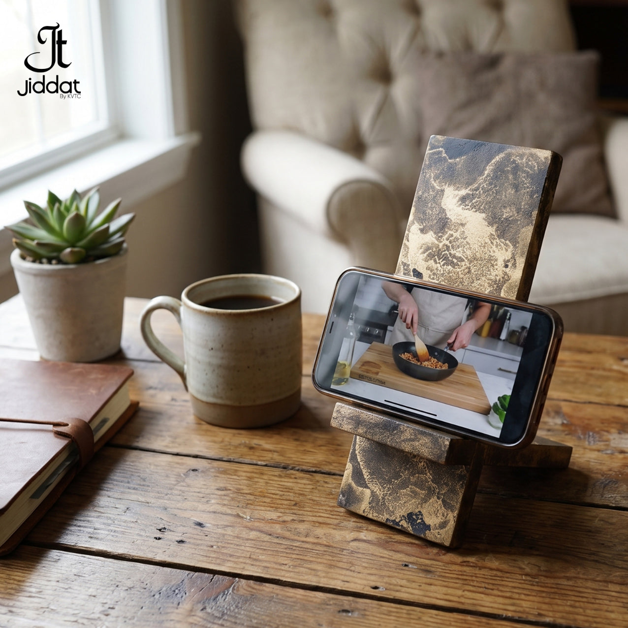 Handcrafted Woodworking Mobile Stand