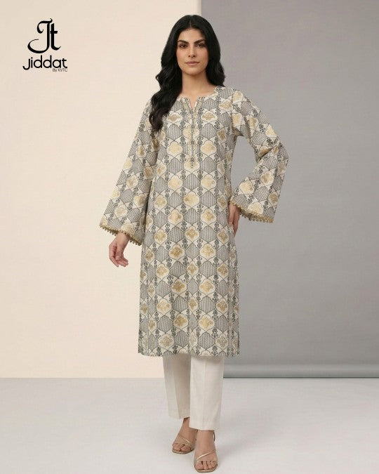 Casual Screen-Printed 2PC Suit