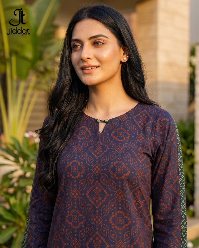 Cotton Silk Shirt Casual and Semi Formal (Navy Blue)