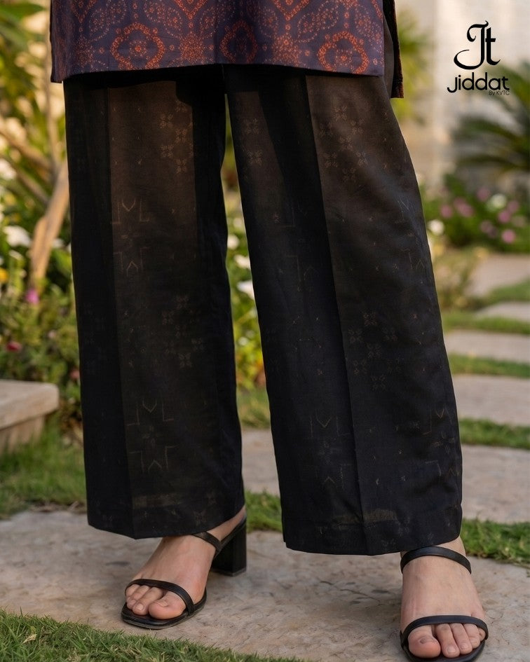 Cotton Silk Shirt Casual and Semi Formal (Navy Blue)