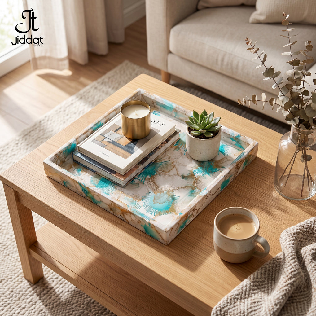 Handcrafted Woodworking Square Tray 12X12