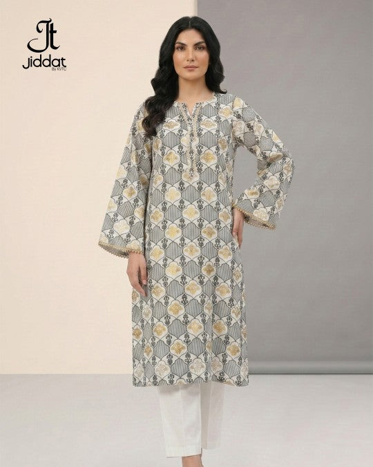 Casual Screen-Printed 2PC Suit