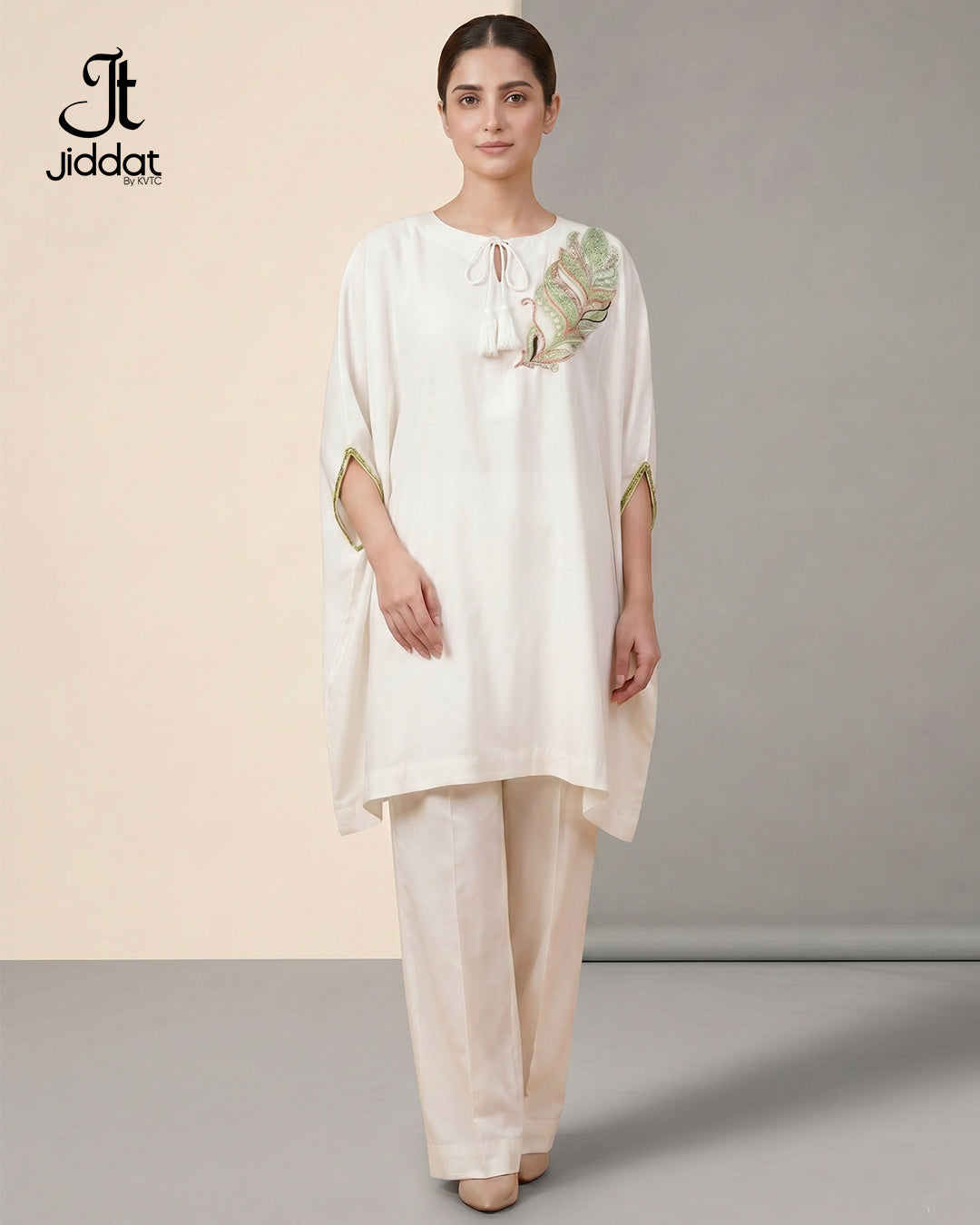Semi formal suit, Butterfly cape with boot cut pant