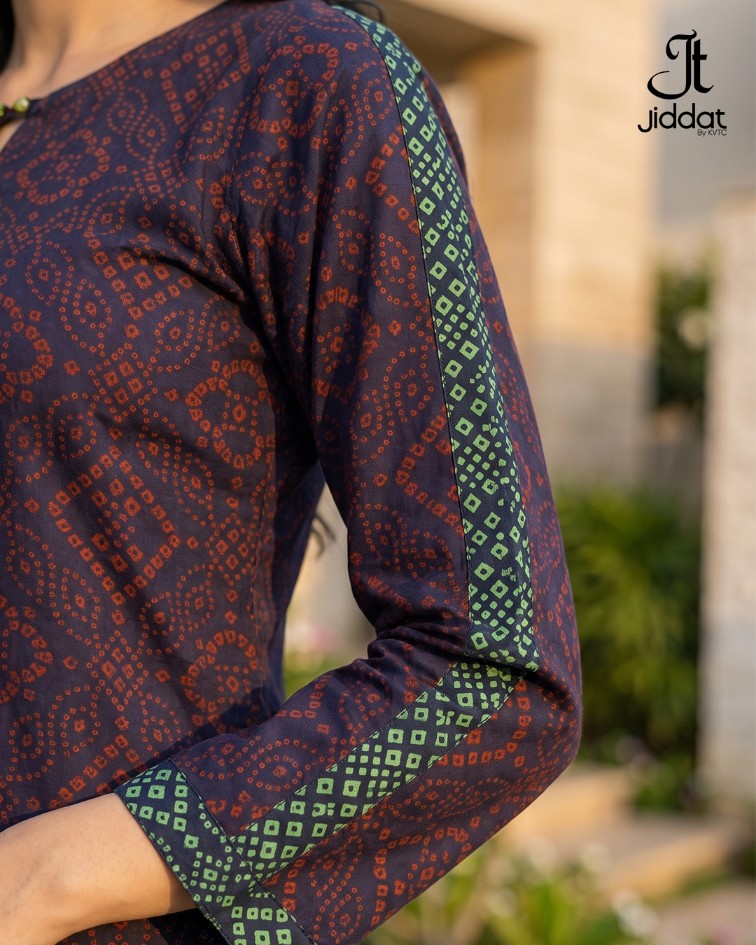 Cotton Silk Shirt Casual and Semi Formal (Navy Blue)