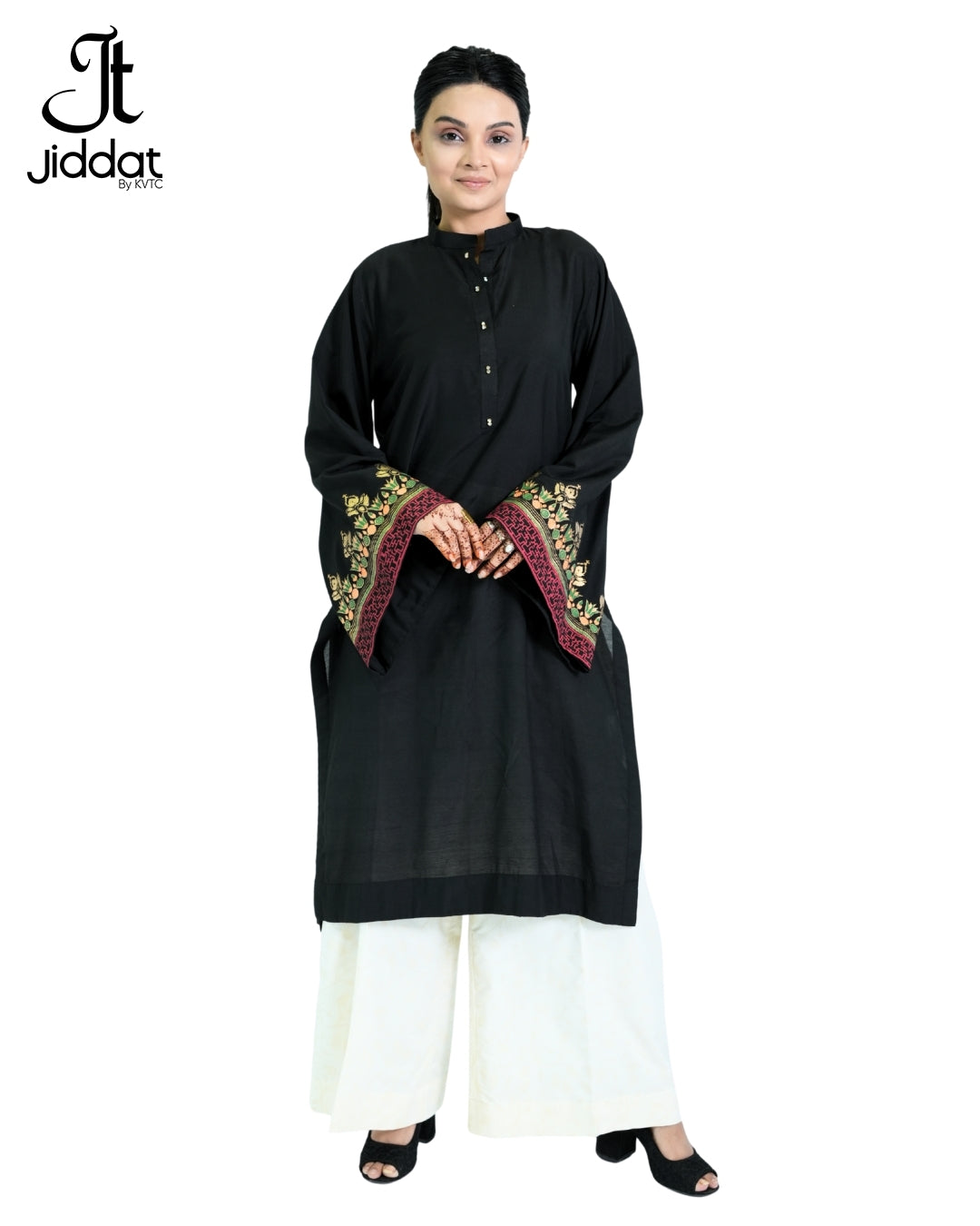Straight Kurti Egyptian Border Bell Sleeves