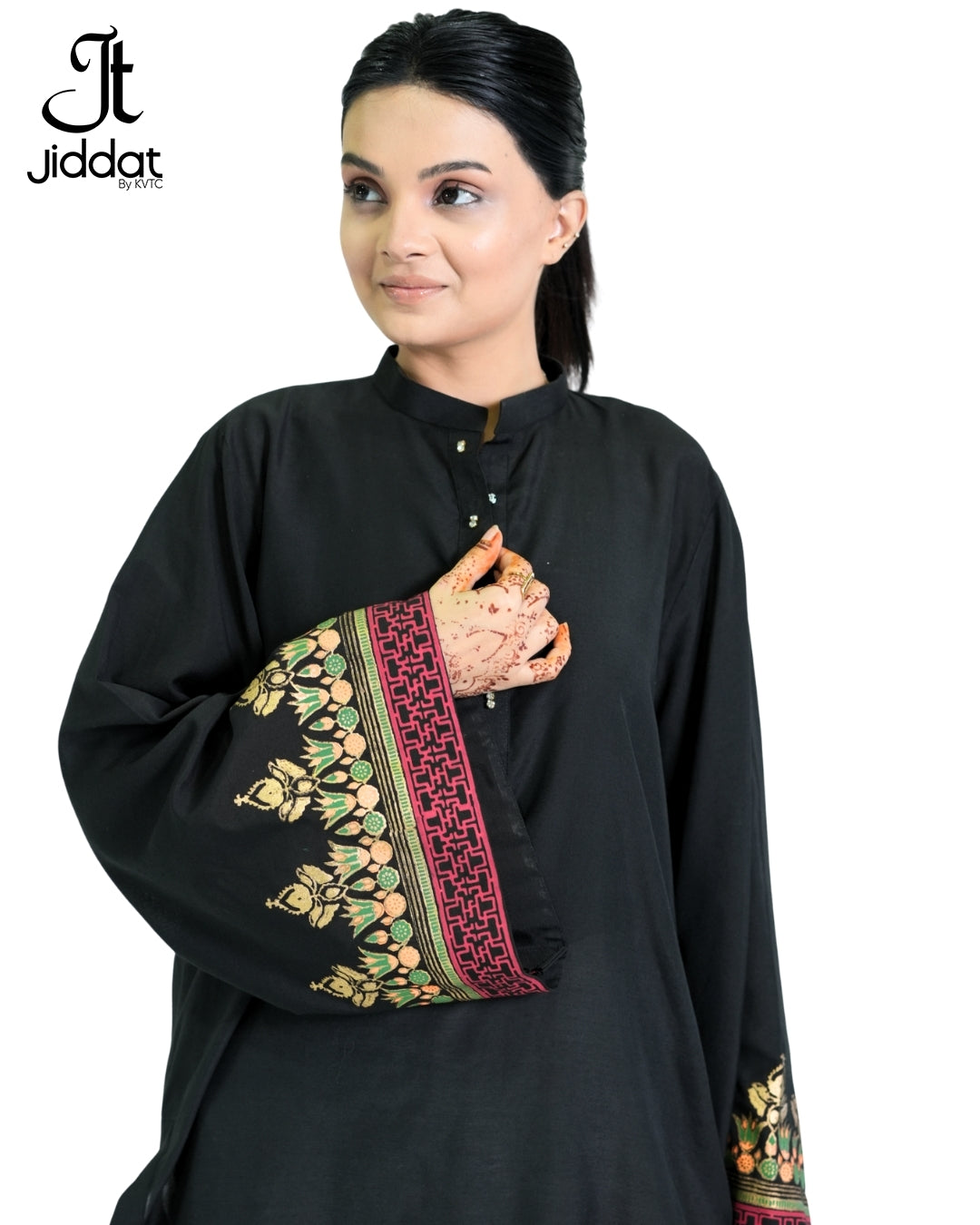 Straight Kurti Egyptian Border Bell Sleeves