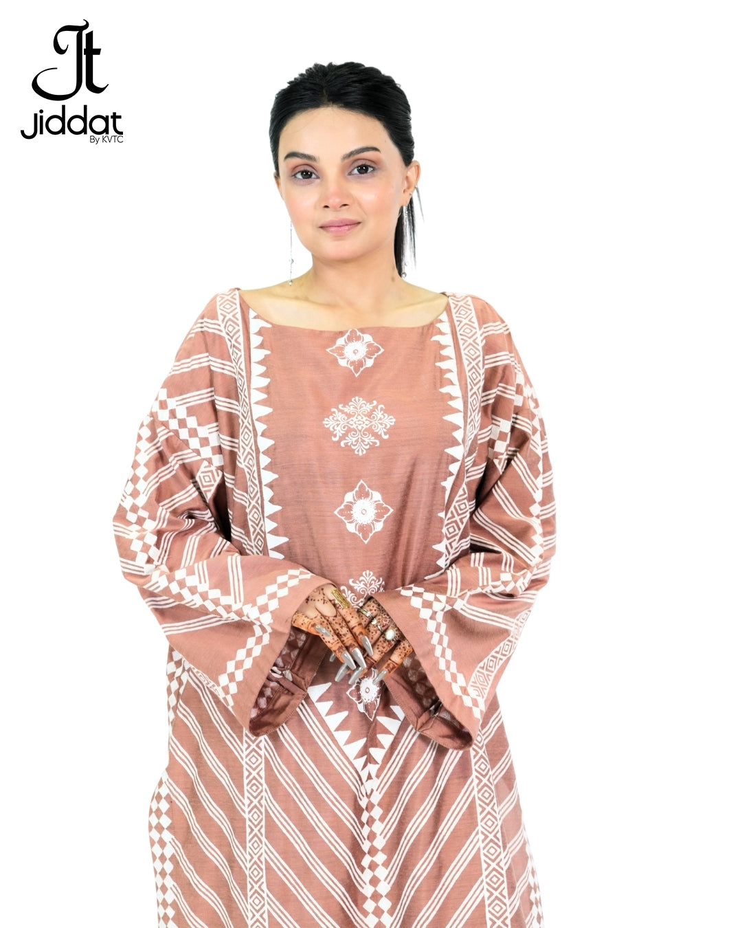 2 Piece Suit Long Straight with bell sleeves and bell Bottom