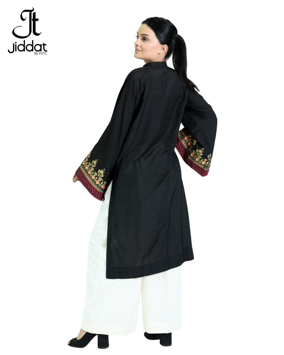 Straight Kurti Egyptian Border Bell Sleeves
