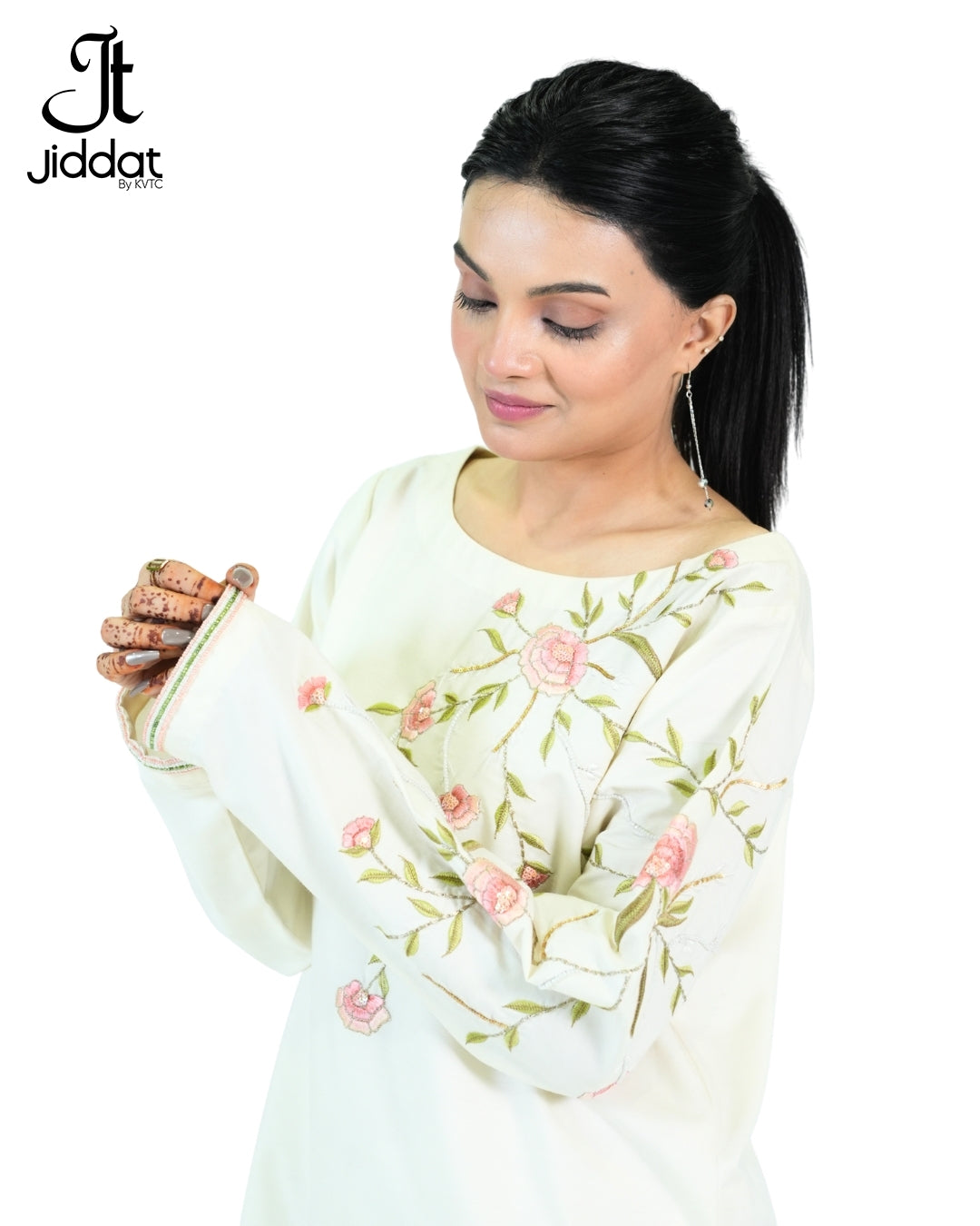 High&Low Shirt with Round hemline / Flared Pant