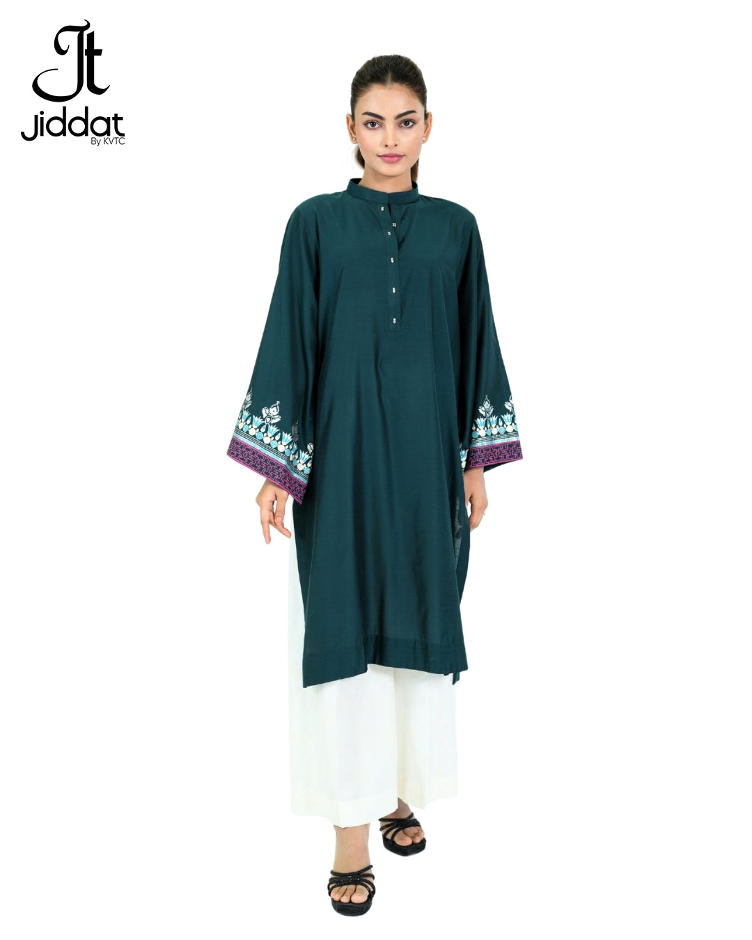 Straight Kurti Egyptian Border Bell Sleeves