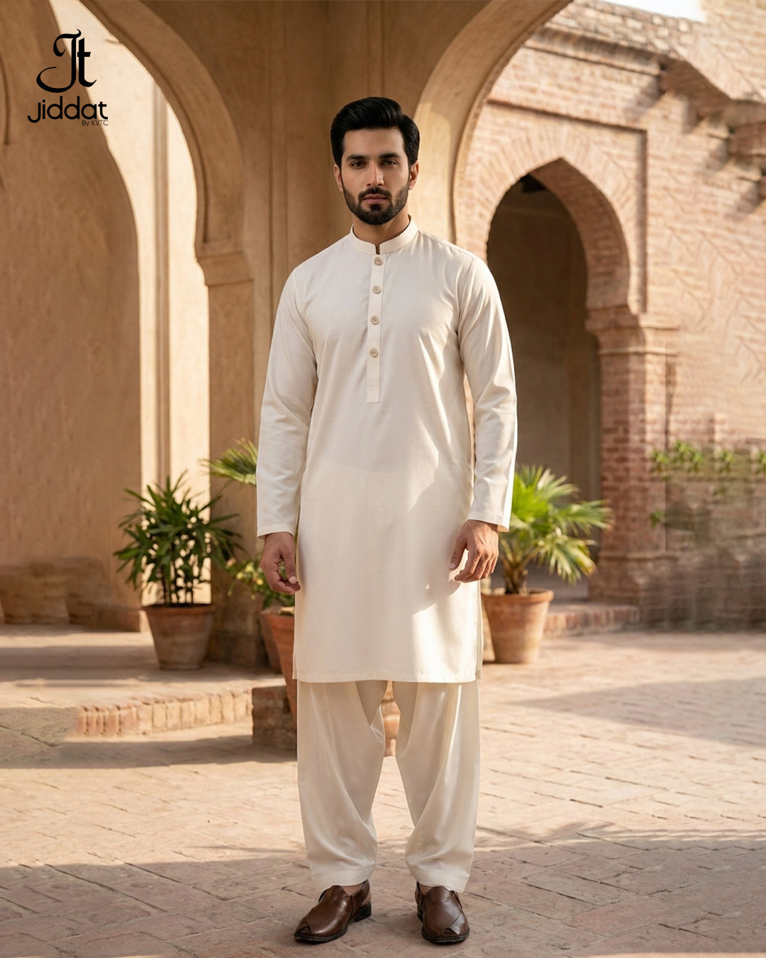 Gents 2 PC Suit White