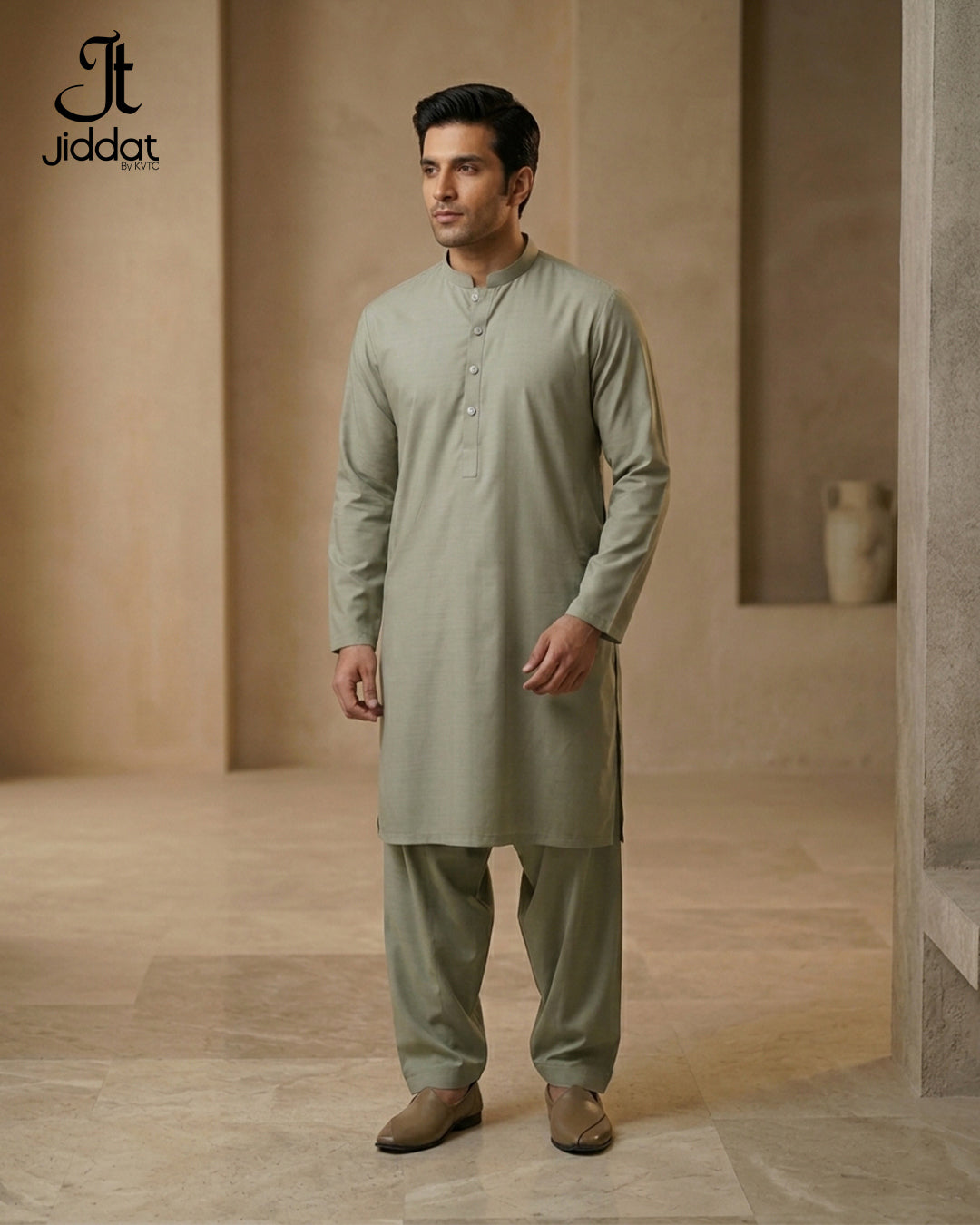Gents 2 PC Suit Light Gray