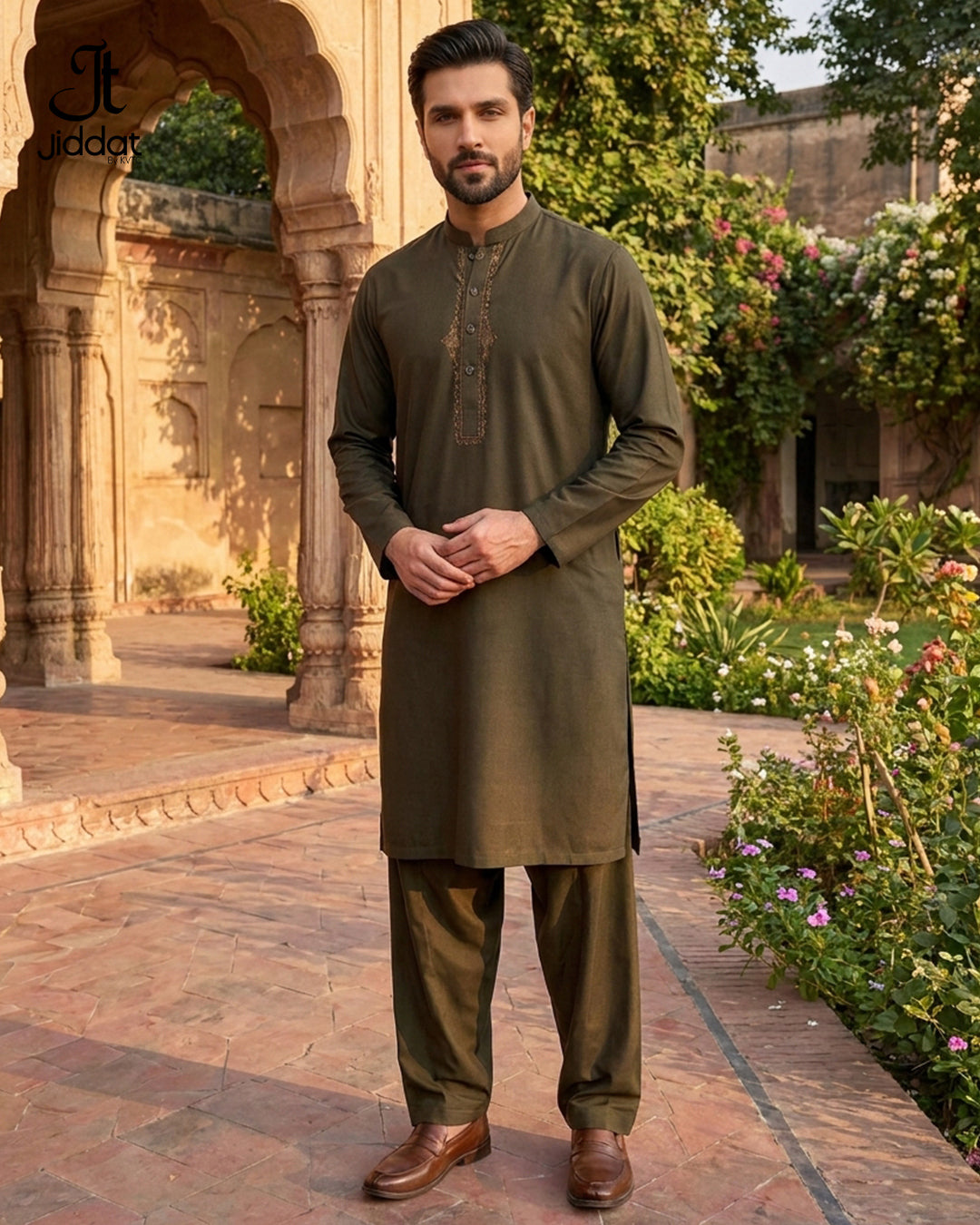 Gents 2 PC Brown