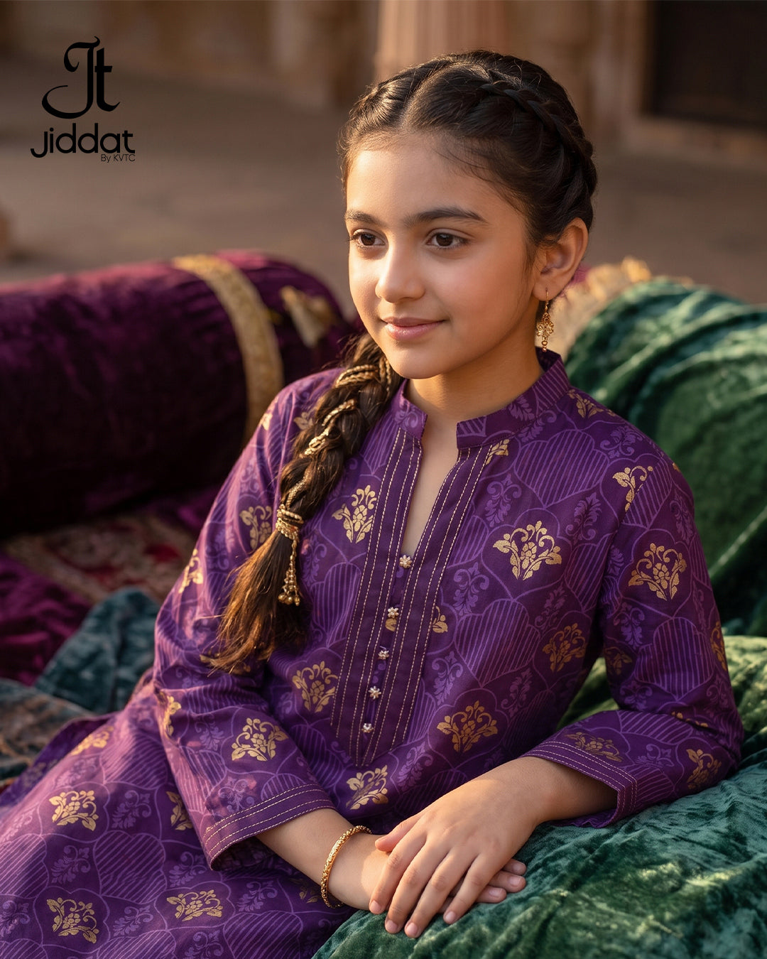 Girls 2PC Suit Formal and Semi Formal (Purple)