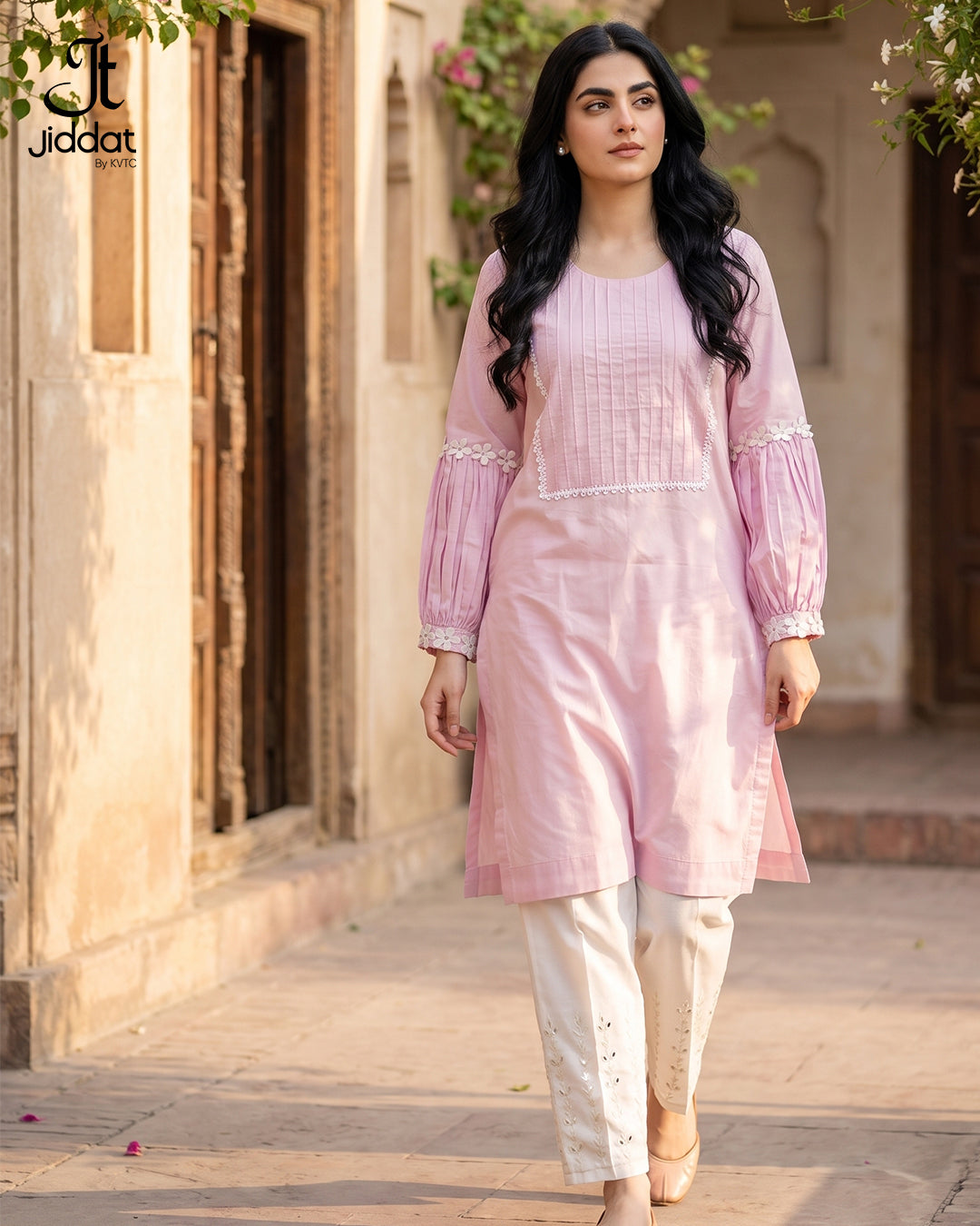 Cambric Lawn ShirtCasual and Semi Formal (Baby Pink, 1Pc)