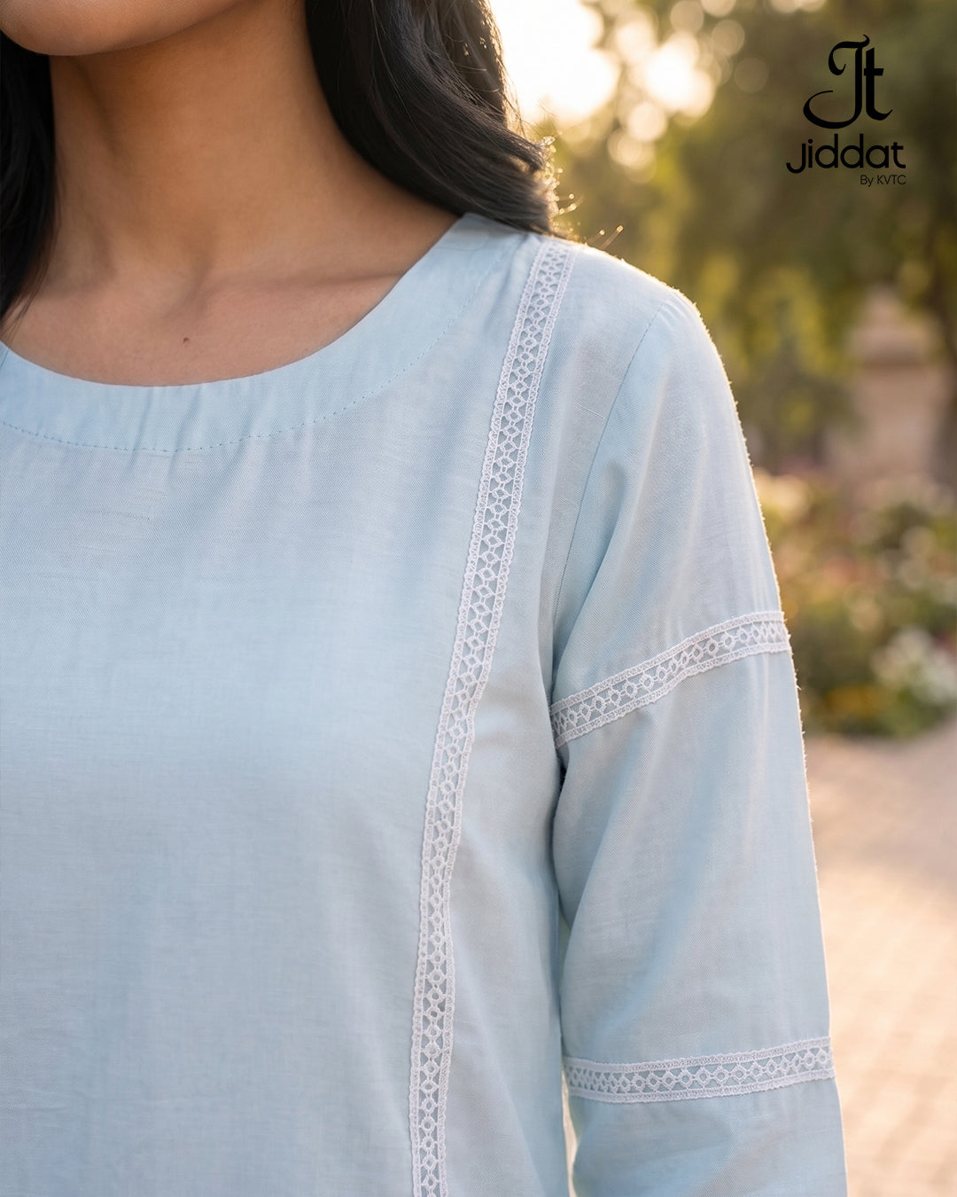 Cambric Lawn Shirt Casual and Semi Formal ( Ice Blue, 1Pc)