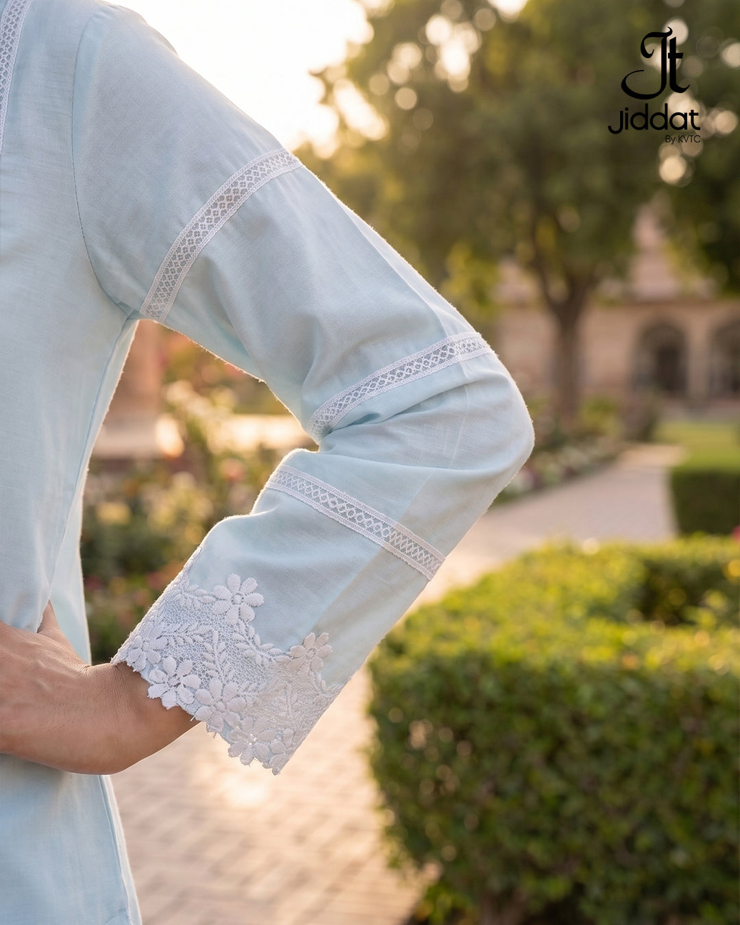 Cambric Lawn Shirt Casual and Semi Formal ( Ice Blue, 1Pc)