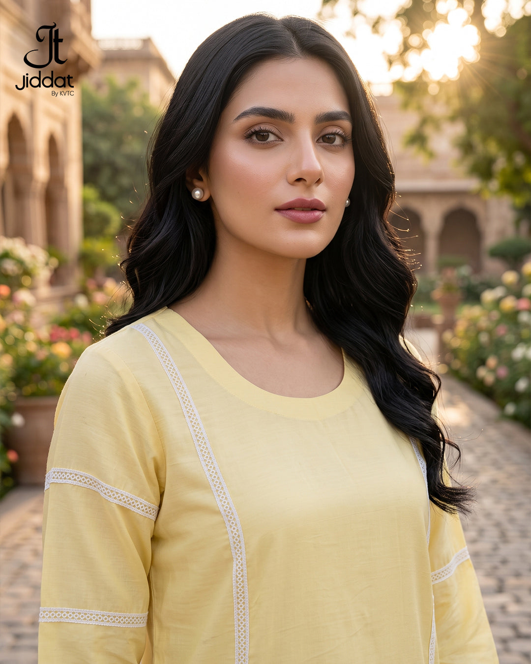 Cambric Lawn Shirt Casual and Semi Formal ( Lemon Yellow, 1Pc)